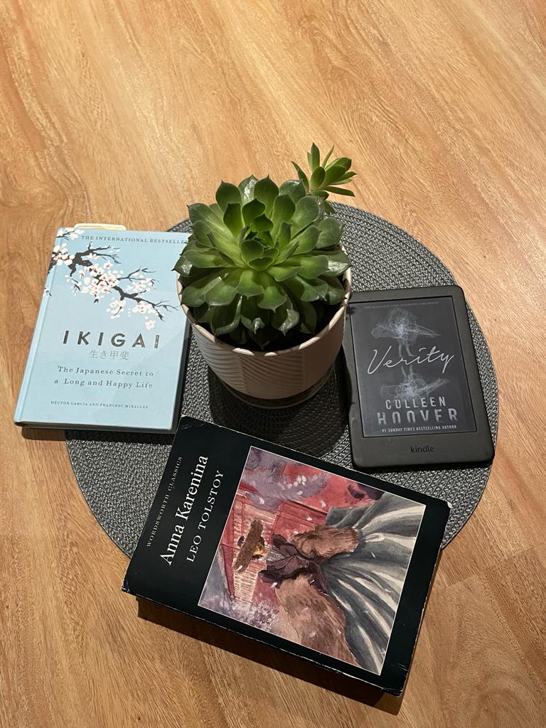 Books with plant